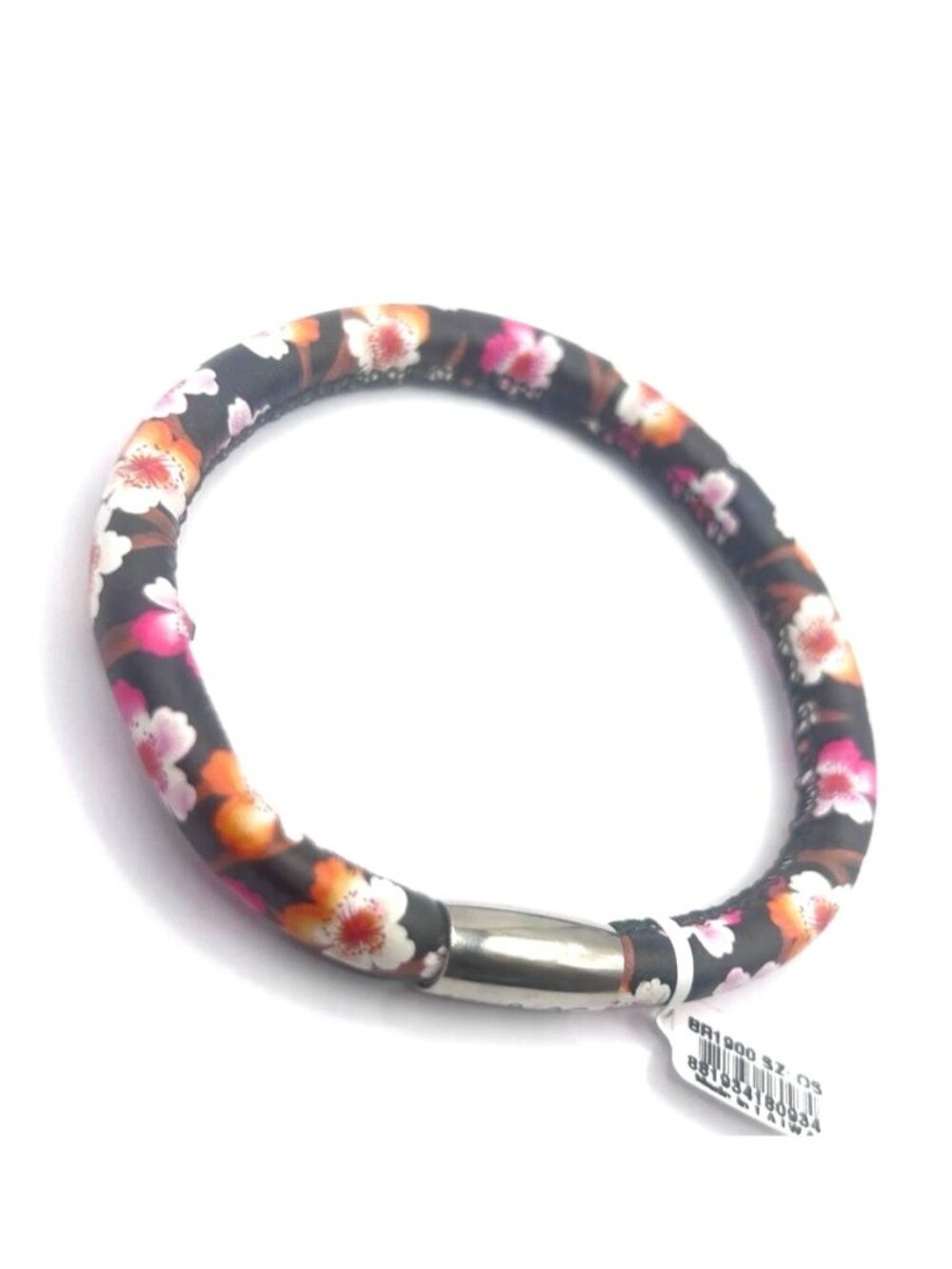Brighton Kyoto in Bloom Black multi flower woodstock NWoutlet tag approx 8"